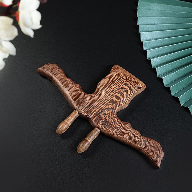 Solid Wood Gua Sha Scraper & Massage Stick for Acupoint Therapy