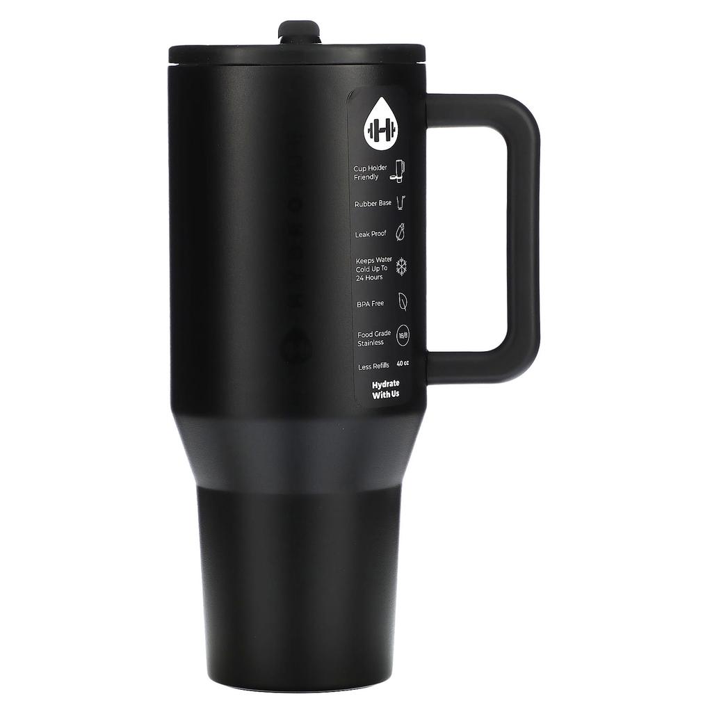 Daily Tumbler, Black, 40Oz
