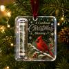 Acrylic Resin Christmas Cash Holder Ornament Reusable Hanging Cash Gift Card Holder For Christmas Tree Decoration