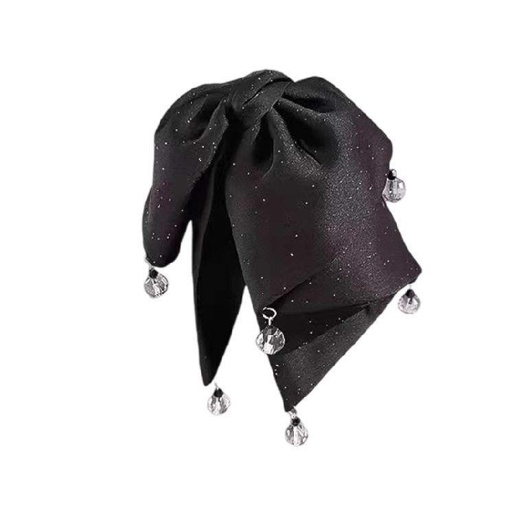 Fashion Hair Clip Bows Detailing Secure Spring Clamp Hair Decoration For Workouts Office Or Casual Outings
