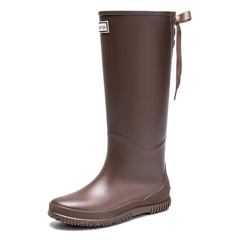 

Модные парные резиновые сапоги до колена, зимние хлопковые теплые женские водонепроницаемые резиновые сапоги, мужские уличные водонепроницаемые 36