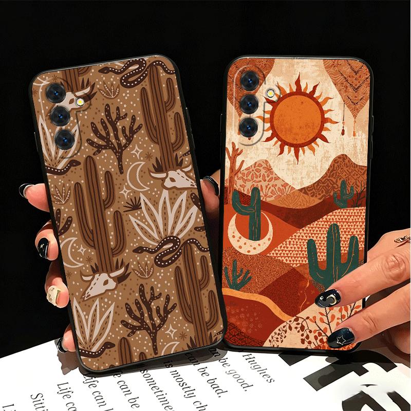 Cactus Pattern Soft Phone Case for Samsung A17 A37 A57 A16 A26 A36 A56 A15 A25 A35 A55 A14 A24 A34 A54 A13 A23 A33 A53 A52 A12