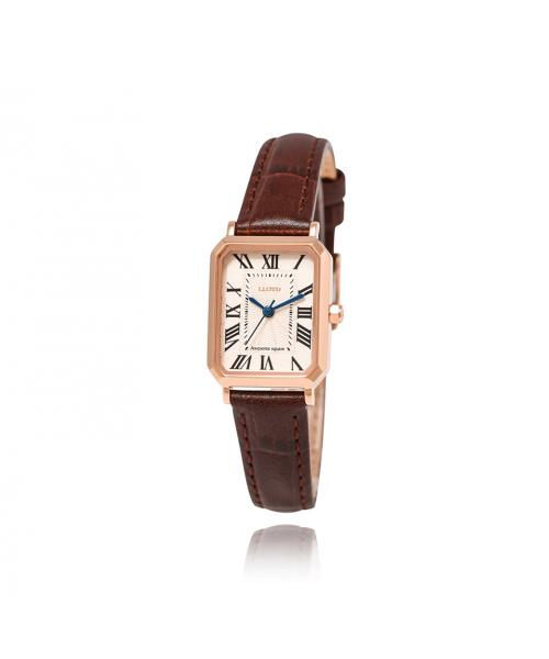 [LLOYD] LLOYD Awesome Square Classic Signature Women's Leather Watch LL2G20410X