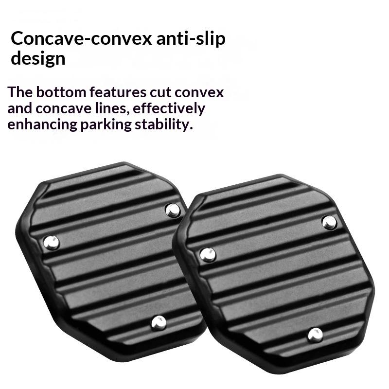 Motorcycle Bike Parking Kickstand Extender Foot Side Stand Pad Support Plate Motorbike Accessories