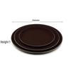 SPSR Anti-slip Round Plastic Serving Trays