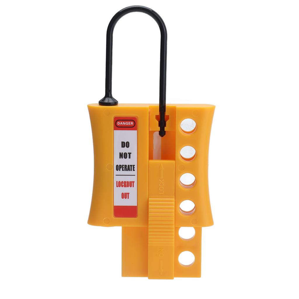 Hänglås Tagout Stoppa Utlåsning Nylon ABS 4 Hål Isolerat Loto Säkerhetslås för 36mm Nyckelhål