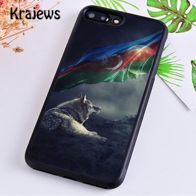 Krajews Azerbaijan Flag Soft Phone Case Cover For iPhone 14 5s 6s 7 8 Plus X XR XS 11 12 13 Pro Max Samsung Galaxy S21 S22 Ultra