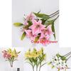 Wedding And Home Decor Faux Lily Flower With Realistic Craftsmanship For Photography