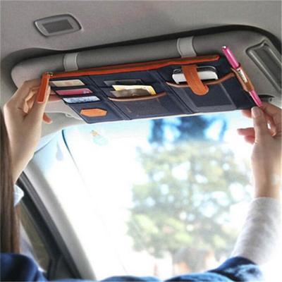 Car sun visor organizer multifunctional universal portable pocket