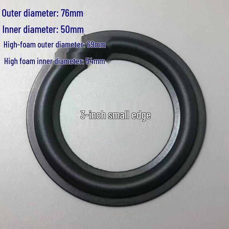 Rubber Edge Repair Ring for Speaker Horns - Available In Sizes 1.5 To 12 Inches