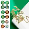 Creative Hollow Metal Bookmarks 12 Month Metal Bookmark Chinese Beasts Bookmark  Office Reading