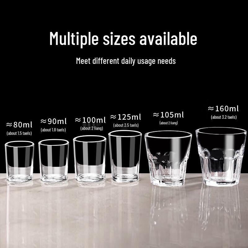 Beiyipin Tempered Octagonal Glass Cup Set