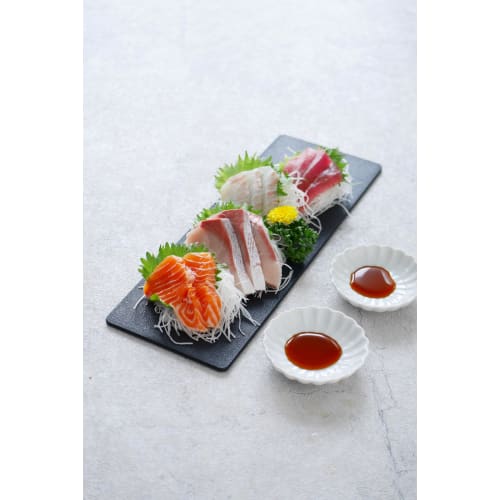 Ihara Kihan Cuttable Long Plate, Black, Large, ALC40