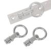 2PCS L-Track Double Stud Tie Down Fitting With O Ring Fixed Anchor Point Tie Down Strap Accessories
