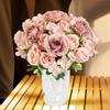 Artificial Flower Silk Hydrangea Rose Festival Outdoor Garden Wedding Bride Bouquet Vase Holiday Party Diy Gift Stage Props