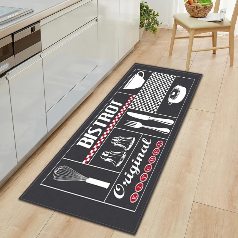 Kitchen Mat Home Entrance Doormat Living Room Bedroom Balcony Floor Decoration Carpet House Hallway Door Bath Anti-slip Foot Rug