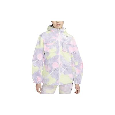 X Serena Williams Logo Print Color Block Hooded Jacket Women Jackets Fluorescent-Yellow DV8073-702