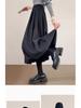 Woolen High-Waist Tulip Skirt for Women - A-line Autumn/Winter Slim Fit