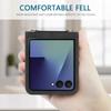 For Samsung Galaxy Z Flip7 5G Case Imprinted Design PU Leather + PC Folding Phone Cover
