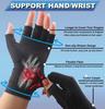 Arthritis Gloves For Men Women Hand Support Wrist Brace Fingerless Gloves Carpal Tunnel Pain Relief 1Pair