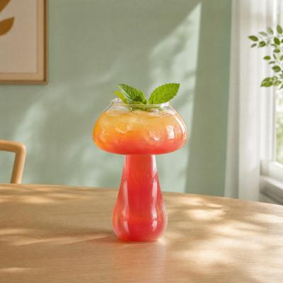 Bicchiere da Cocktail a Forma di Fungo, Bicchieri da Vino Trasparenti Creativi, Tazze da Caffè Carine, Articoli da Bevande Originali Strumento per Bar KTV