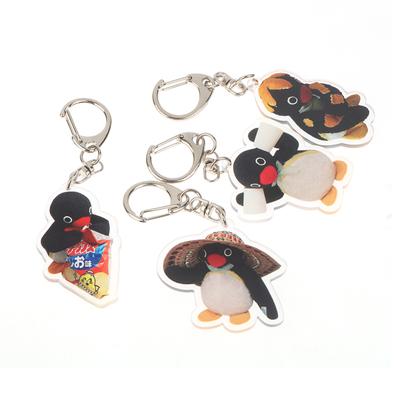Pinguin Cute Cartoon Acrylic Doll Keychain Kawaii Toy Backpack Pendant Schoolbag Decoration Funny Key Ring Gift