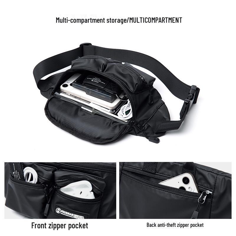 Trendy Men's Lightweight Messenger Bag - Motorcycle Riding Chest Bag & Commuter Backpack
