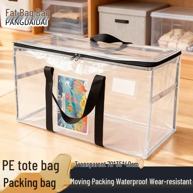 Transparent PE Packing & Storage Handbag
