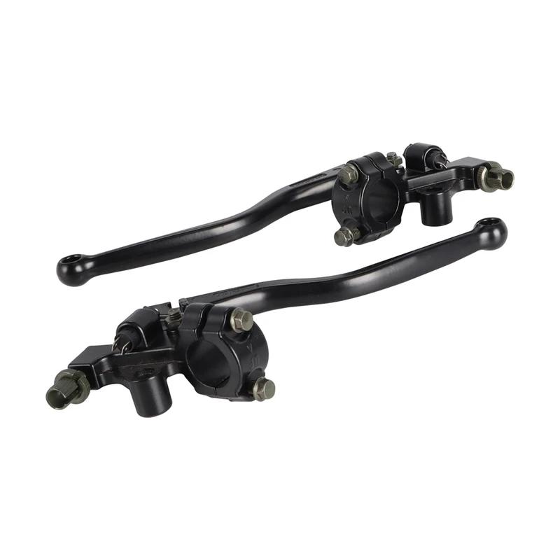 Black Aluminum Alloy Handlebar Clutch Lever for Pit Bike Dirt Bike Motorcycle ATV - Brake & Clutch Lever Cable Front Bra