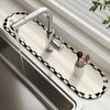 Super Absorbent Kitchen Sink Faucet Mat Drain Pad Table Mats Non-slip Sink Splash Mat Countertop Dining Washable