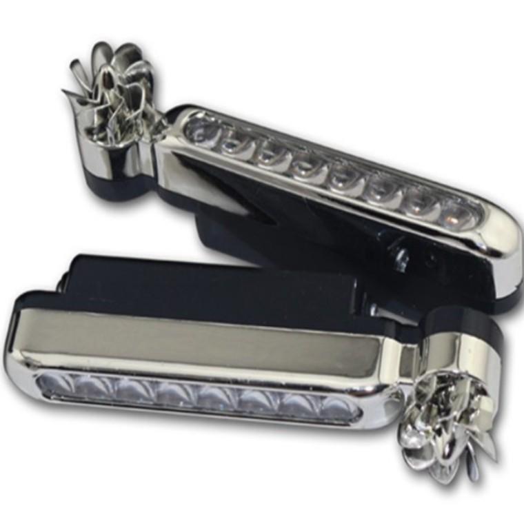 LED Wind-Powered Car Grille Daytime Running Decoration Light - No Installation Needed