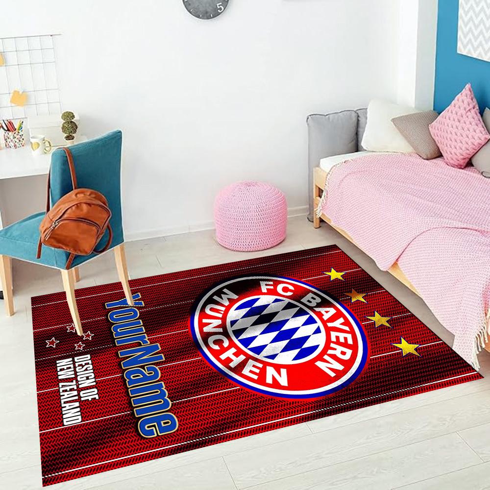 Fc Bayern München Customize your name rug, office chair cushion, home bedroom living room gift.