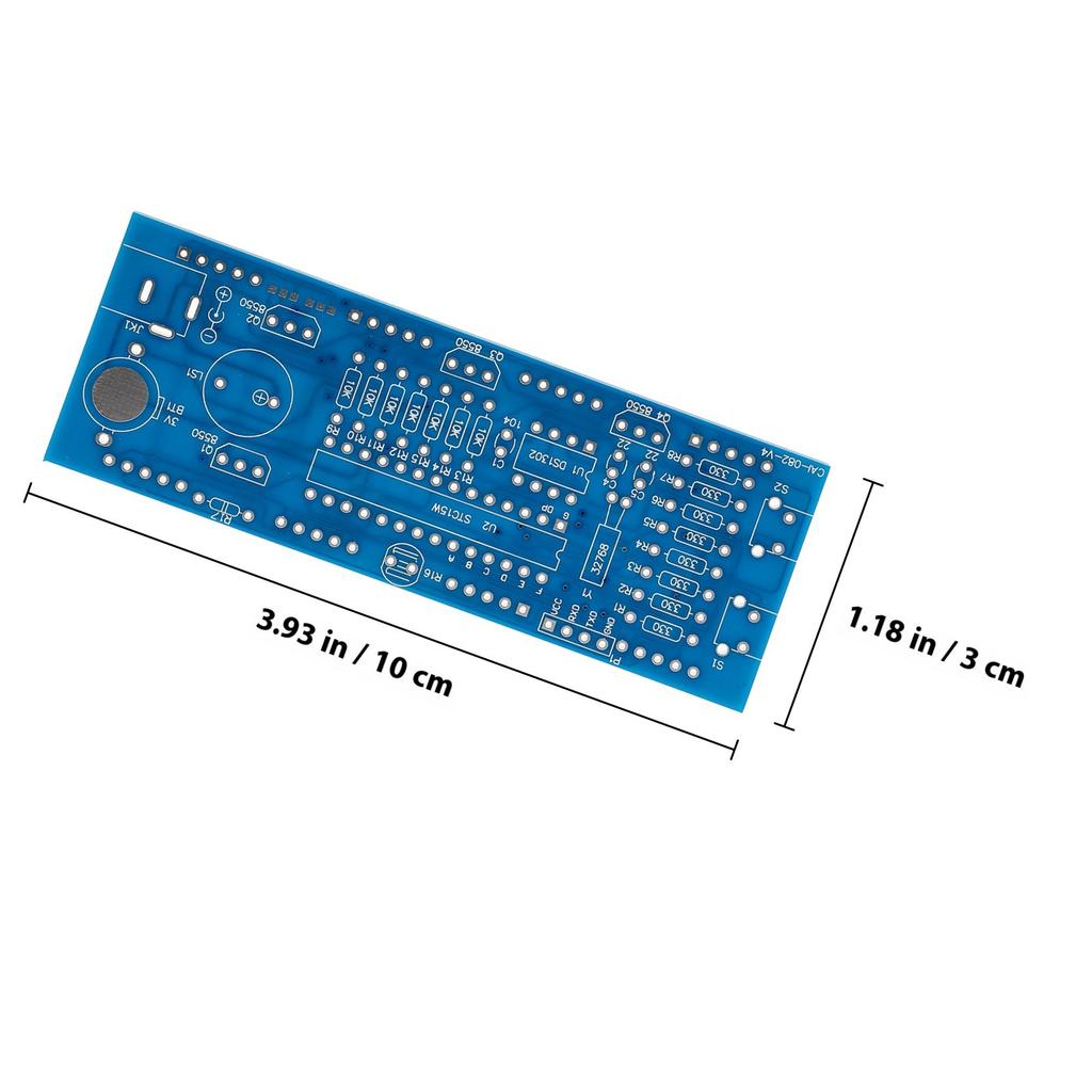 1Set Digital Clock Kit Blue Scm LED DIY Electronic Clock Hardware Set Simple Assembly Fast Learning Premium