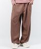 Deumakeu M Stripe Chicano Wide One-Tuck Pants -Brown
