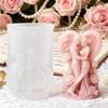 Candle Mould For Wedding Decorations Featuring 3D Loving Couple Figure In Food Grade Silicone