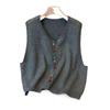 Retro Korean-Style Colorful Button Knit Vest for Women - Versatile and Stylish Spring Fashion
