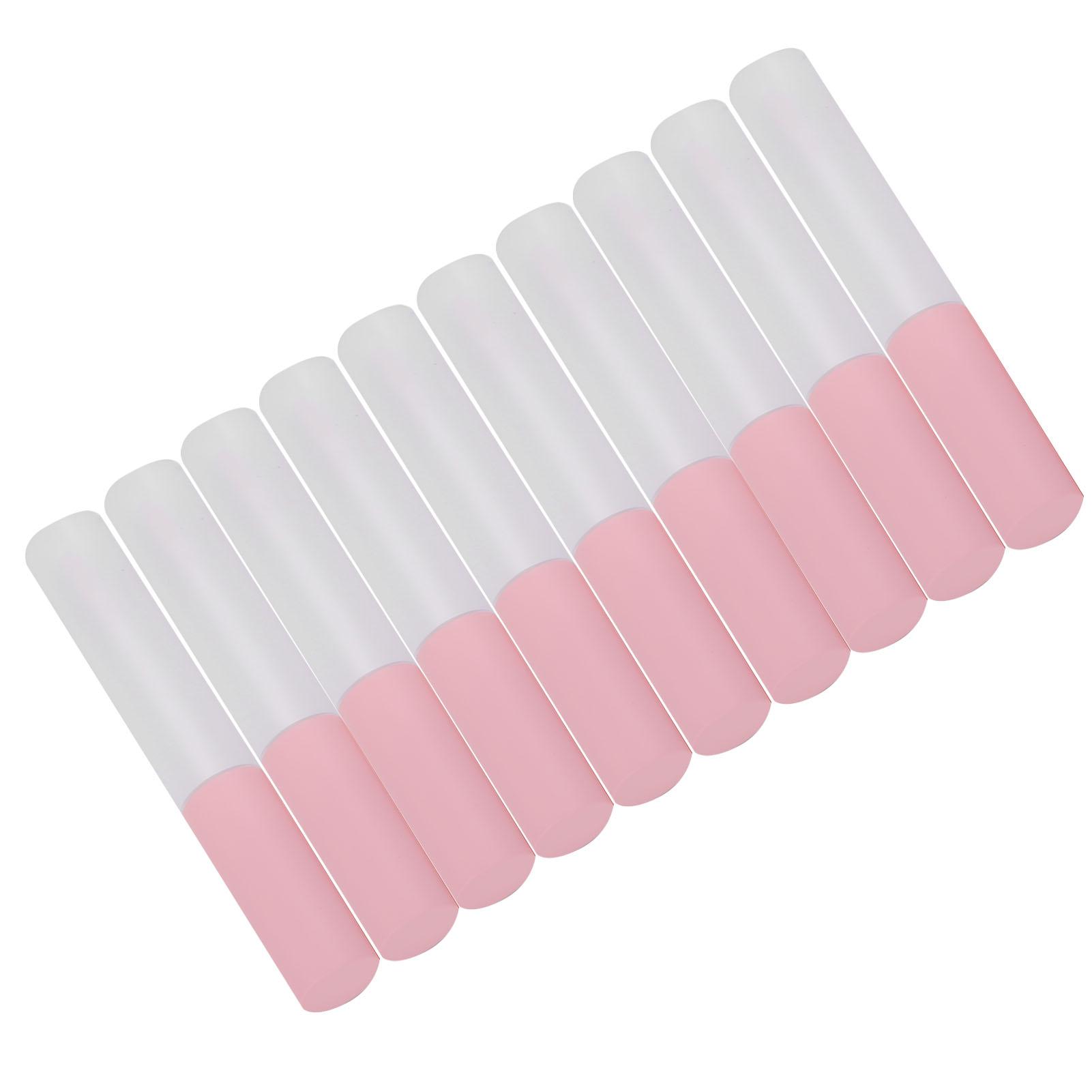 

Lip Gloss Tubes Empty Lipstick Tubes Bottle Empty Refillable Cosmetics Containers (Brush SemiTransparent Bottle)