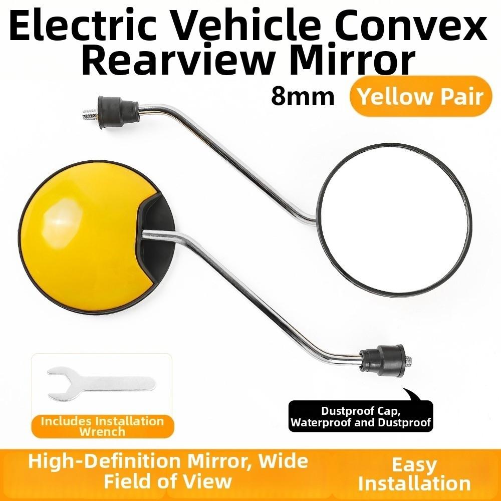 1Pair Universal Electric Scooter Rearview Mirror  for GY6 50cc 125cc 150cc Chinese ATV QUAD