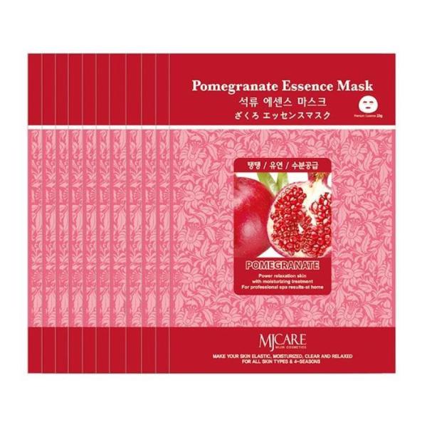 [100 sheets] Pomegranate Skin Firming, Softening, Moisture Care Essence Mask Pack (6514351A)