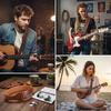 Versatile Leather And PU Strap Compatibility With Guitars Ukuleles Basses Ergonomic for Various Body Types