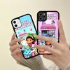 Husă de telefon drăguță G-Gabbys D-Dollhouse Pentru IPhone 17 16 Pro Max 11 12 13 14 15 Hard PC+TPU Suport Capac Spate