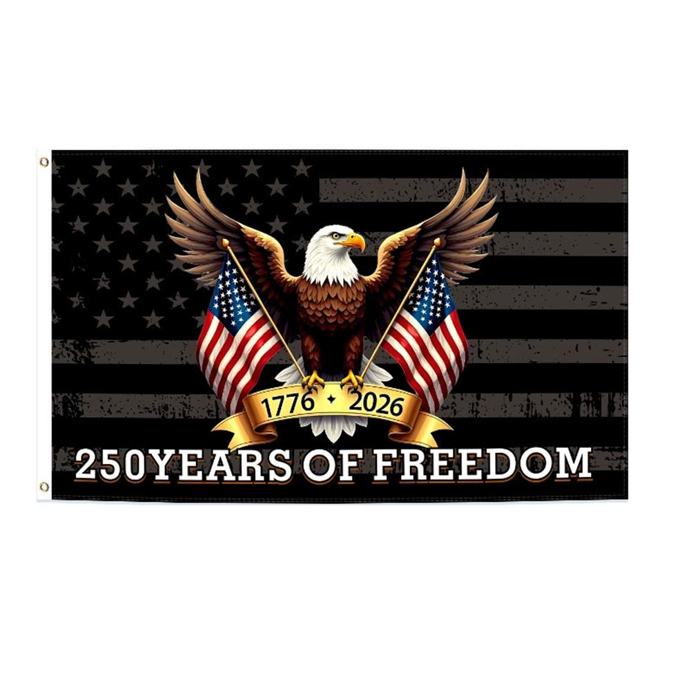 

US 250th Anniversary Flag 3x5 Ft Double Sided 1776-2026 Patriotic Eagle Flag All-Weather Outdoor Banner For 250 Years Freedom