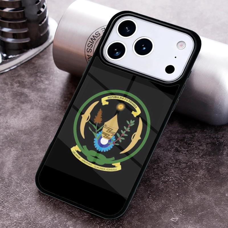 Rwanda Flag Phone Case For iPhone 17,16e,15,14,13,12,11,Mini,Pro,MAX soft Silicone Cover