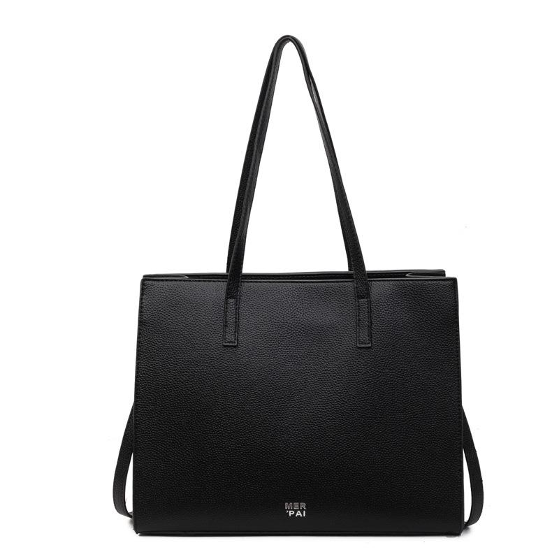 Large capacity bag women's texture commuter tote bag new business handbag fashion shoulder armpit bag