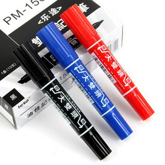 50-Piece Double-Ended Oil-Based Marker Pen Set - Free Shipping чёрный