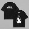 Avatar The Last Airbender Anime Katara Aang Grafisk Print Vintage Vasket Rund Hals T-shirt Mænd Kvinder Personlighed Streetwear Hip Hop Mode Oversized T-shirt