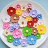 5Pcs Resin Flowers DIY Accessories Flat Back Blooms Ornaments for Jewelry Hair Accessories DIY Craft