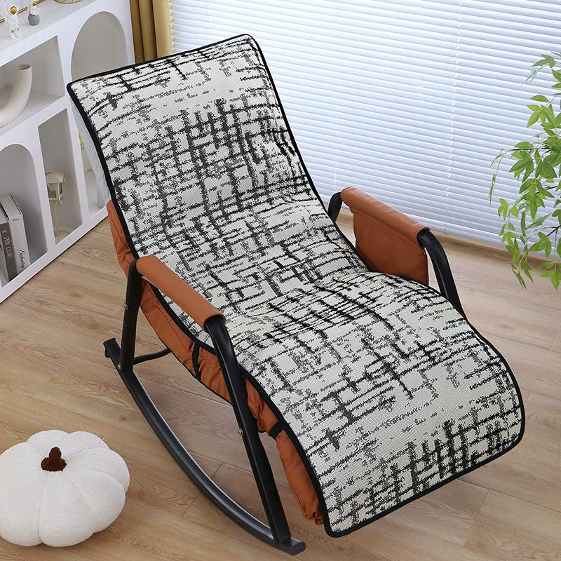 55x150cm Summer Ice Silk Office Lounge Chair Cushion Backrest Cover Comfort Anti Slip Folding Bed Rocking Chair Cushion
