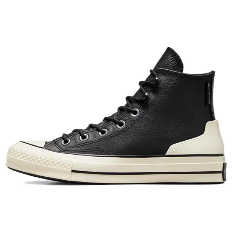 

Converse 1970s Lace-up Waterproof Leather High Top Board Shoes Unisex Black & White 36 черный белый