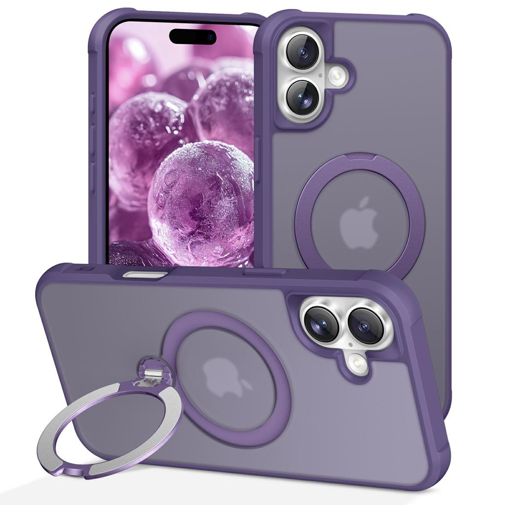 For iPhone 17 Case Compatible with MagSafe Kickstand TPU PC Shockproof Phone Back Cover